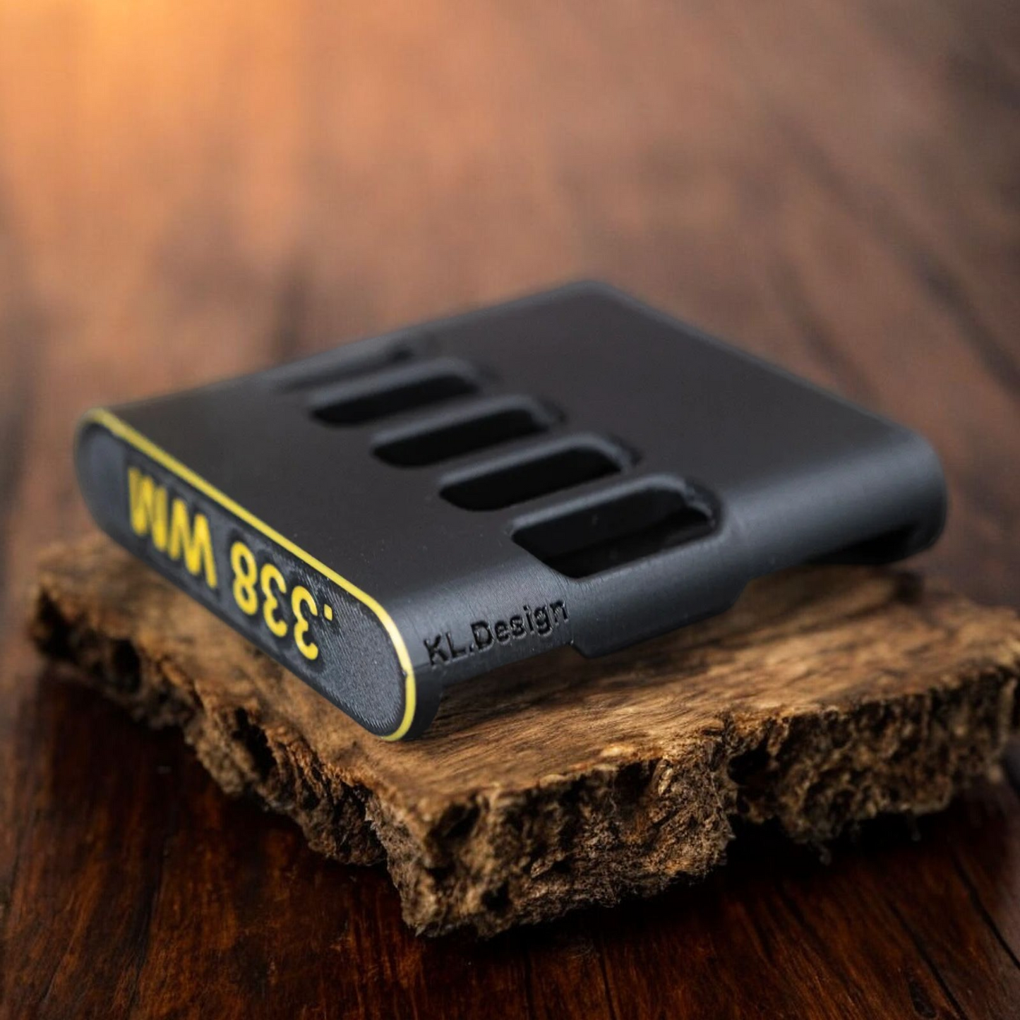 Filamelt Patronenclip .338 Winchester Magnum - Cartridge Clip - 3D-Druck aus dem Westerwald