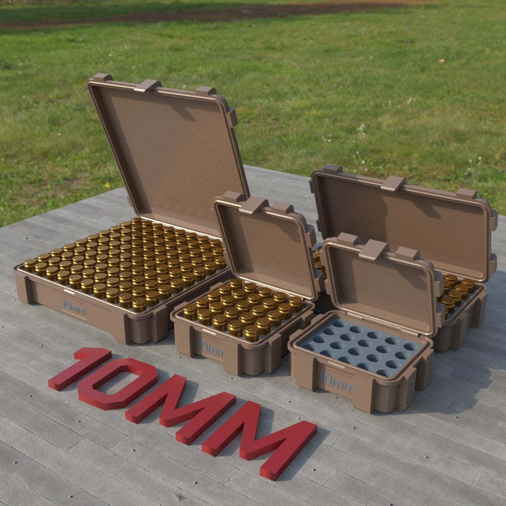 Filamelt Munitionsbox / 10mm Auto / ‘Klappdeckel’ / Patronenbox, Ammo Box - 3D-Druck aus dem Westerwald