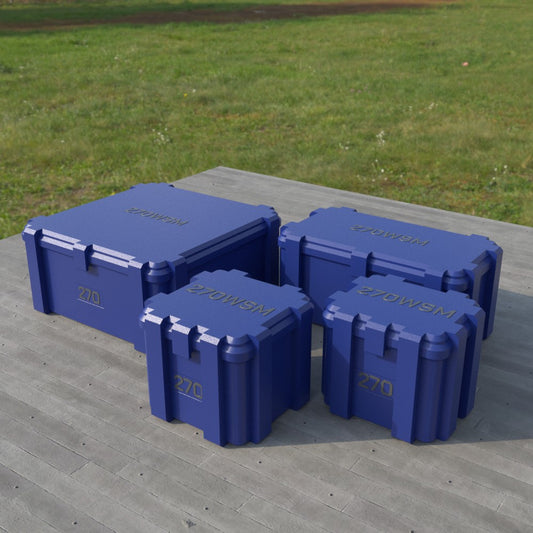 Filamelt Munitionsbox / .270 WSM / ‘Klappdeckel’ / Patronenbox, Ammo Box - 3D-Druck aus dem Westerwald