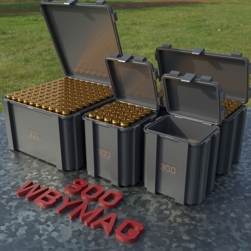 Filamelt Munitionsbox / .300 Wby. Magnum / ‘Klappdeckel’ / Patronenbox, Ammo Box - 3D-Druck aus dem Westerwald