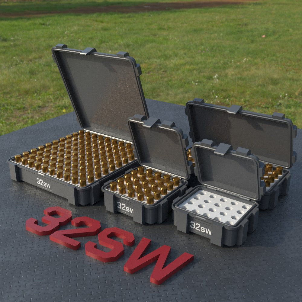 Filamelt Munitionsbox / .32 SW Long / ‘Klappdeckel’ / Patronenbox, Ammo Box - 3D-Druck aus dem Westerwald