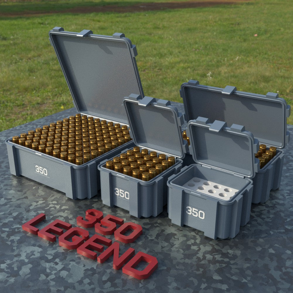 Filamelt Munitionsbox / .350 Legend / ‘Klappdeckel’ / Patronenbox, Ammo Box - 3D-Druck aus dem Westerwald