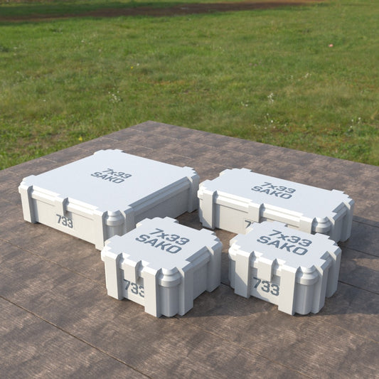 Filamelt Munitionsbox / 7x33mm Sako / ‘Klappdeckel’ / Patronenbox, Ammo Box - 3D-Druck aus dem Westerwald