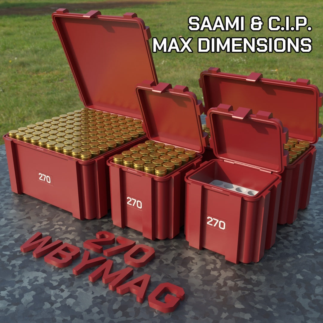 Filamelt Munitionsbox / .270 Weatherby Magnum / ‘Klappdeckel’ / Patronenbox, Ammo Box