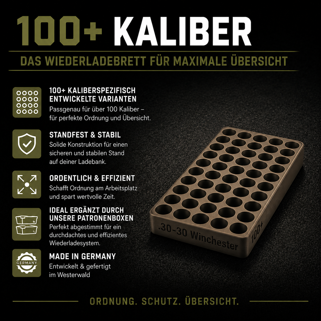 Filamelt - Premium Wiederladebrett 9.3x62mm