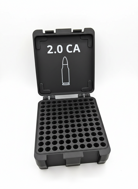 Filamelt Munitionsbox / 5.56x45mm NATO / 'Klappdeckel' / Patronenbox, Ammo Box - 3D-Druck aus dem Westerwald