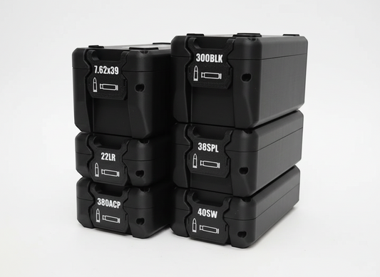 Filamelt Munitionsbox / 22 LR - .22 LFB / 'Klappdeckel' / Patronenbox, Ammo Box - 3D-Druck aus dem Westerwald