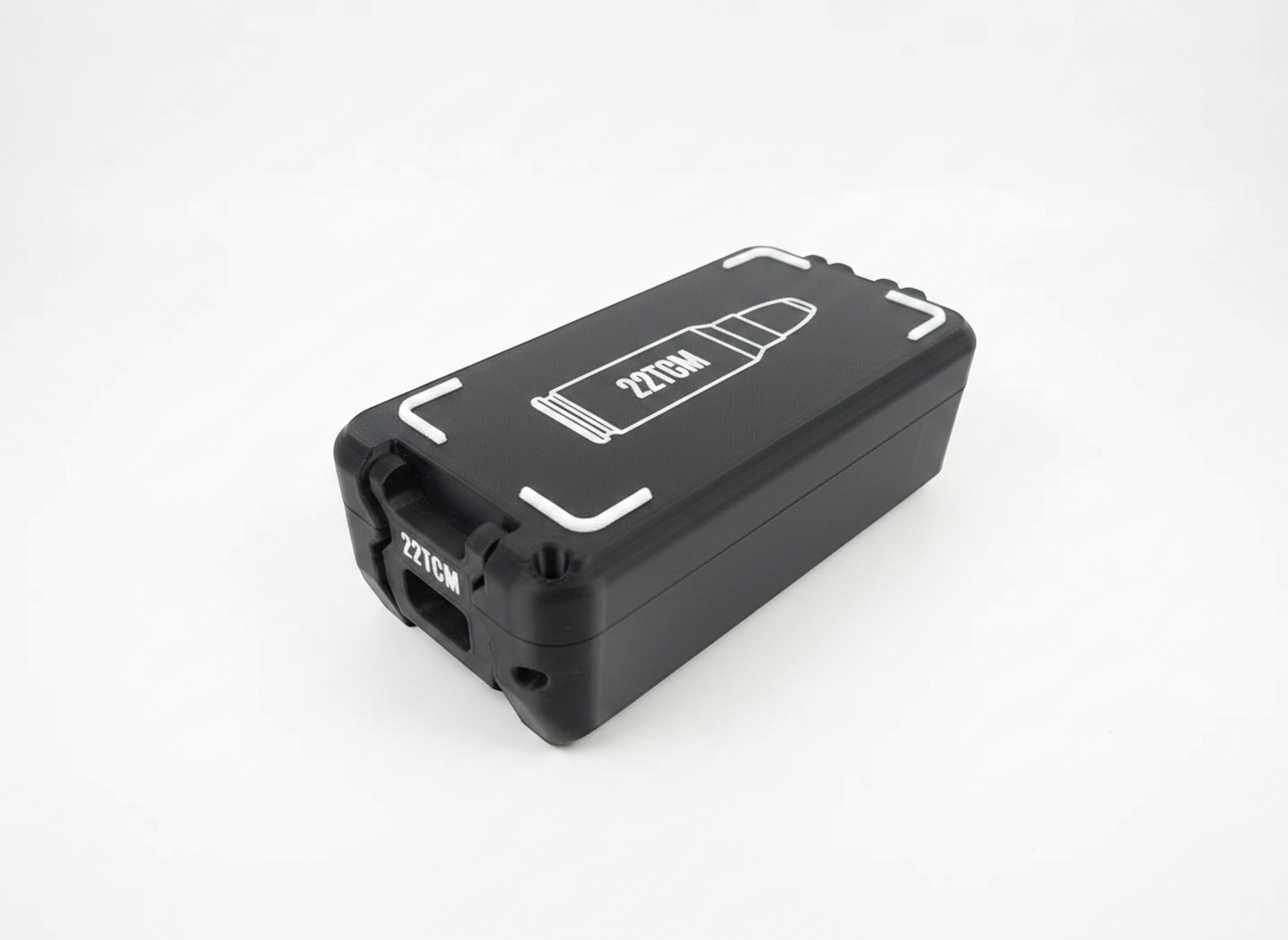 Filamelt Munitionsbox / 22 TCM / 'Klappdeckel' / Patronenbox, Ammo Box - 3D-Druck aus dem Westerwald