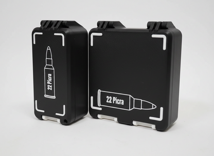 Filamelt Munitionsbox / 22 Picra / 'Klappdeckel' / Patronenbox, Ammo Box - 3D-Druck aus dem Westerwald
