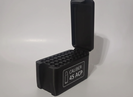 Filamelt Munitionsbox / 257 Weatherby Magnum / 'Klappdeckel' / Patronenbox, Ammo Box - 3D-Druck aus dem Westerwald