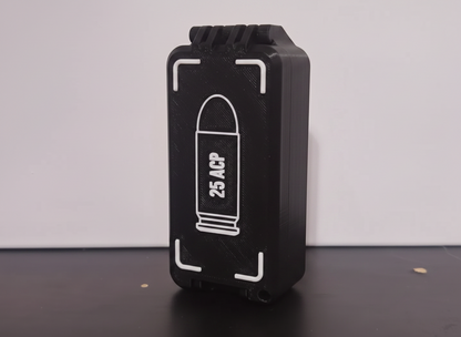 Filamelt Munitionsbox / 25 ACP / 'Klappdeckel' / Patronenbox, Ammo Box - 3D-Druck aus dem Westerwald