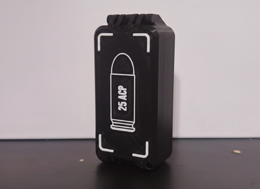 Filamelt Munitionsbox / 25 ACP / 'Klappdeckel' / Patronenbox, Ammo Box - 3D-Druck aus dem Westerwald
