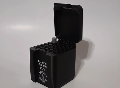 Filamelt Munitionsbox / 280 Ackley / 'Klappdeckel' / Patronenbox, Ammo Box - 3D-Druck aus dem Westerwald