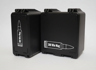 Filamelt Munitionsbox / 300 Winchester Magnum / 'Klappdeckel' / Patronenbox, Ammo Box - 3D-Druck aus dem Westerwald