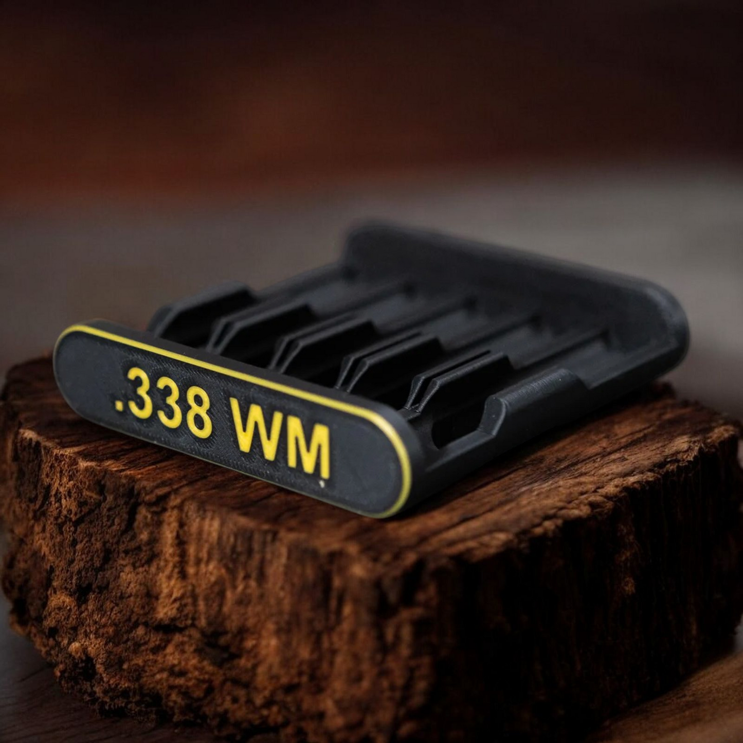 Filamelt Patronenclip .338 Winchester Magnum - Cartridge Clip - 3D-Druck aus dem Westerwald
