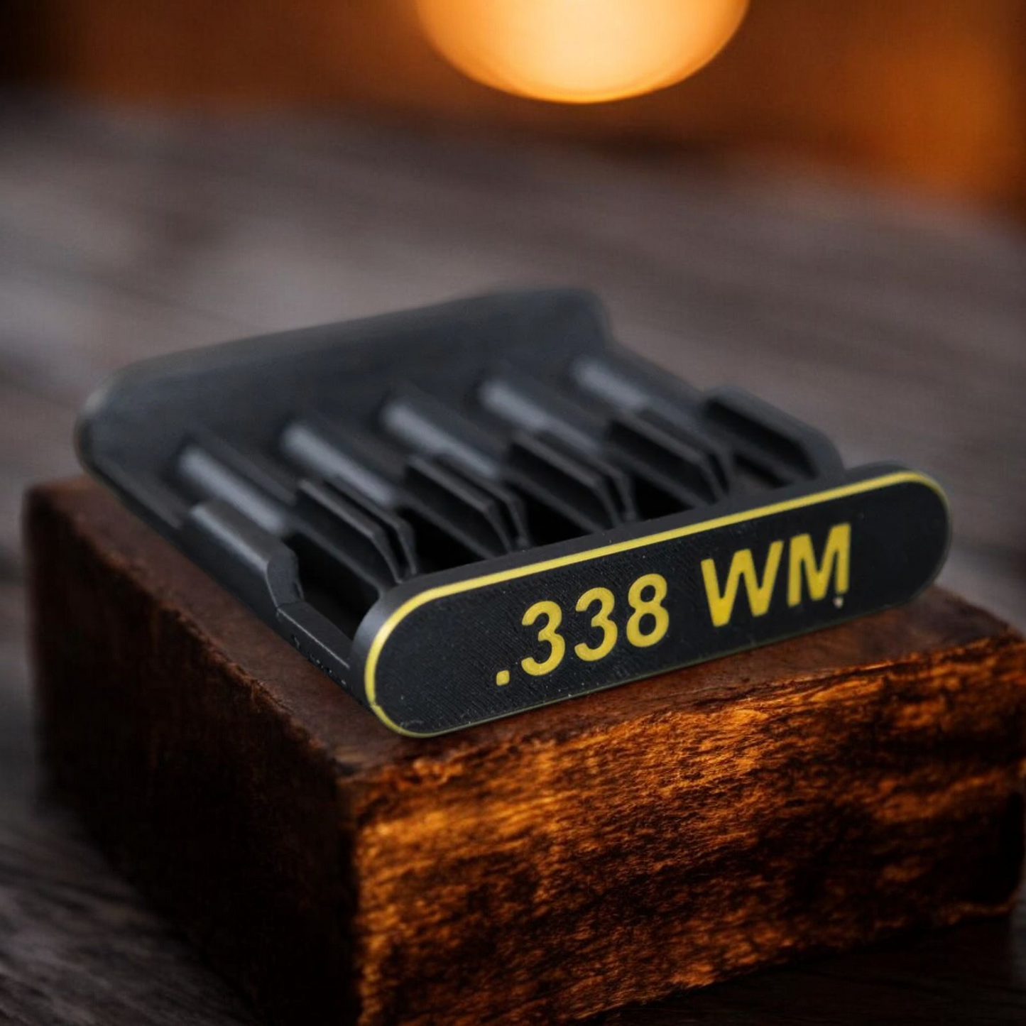 Filamelt Patronenclip .338 Winchester Magnum - Cartridge Clip - 3D-Druck aus dem Westerwald