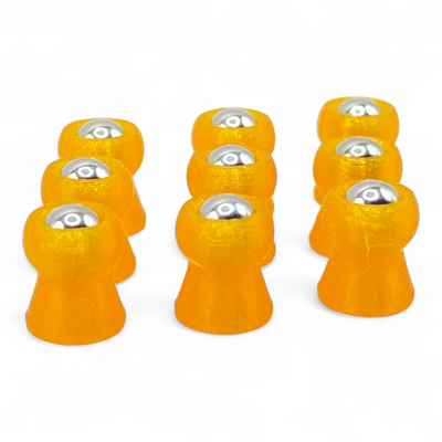 50x Low-Power Diabolos, 9mm, CAL .357, Wiederverwendbar, AEA HP Max - 3D-Druck aus dem Westerwald