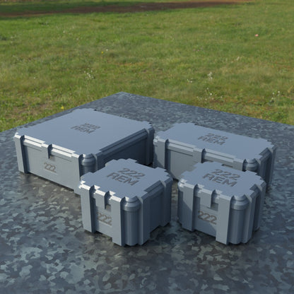 Filamelt Munitionsbox / .222 REM / ‘Klappdeckel’  / Patronenbox, Ammo Box - 3D-Druck aus dem Westerwald