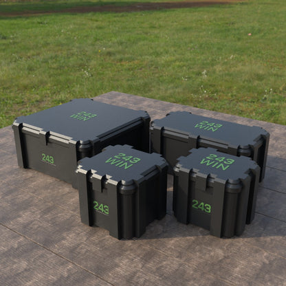Filamelt Munitionsbox / .243 Win / ‘Klappdeckel’  / Patronenbox, Ammo Box - 3D-Druck aus dem Westerwald