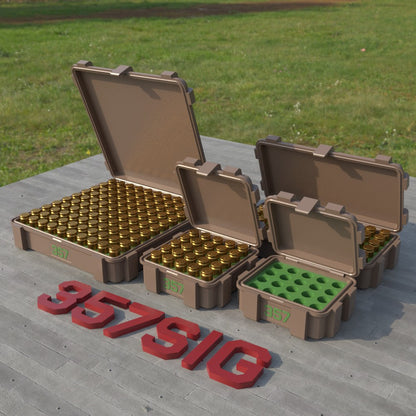 Filamelt Munitionsbox / .357 SIG / ‘Klappdeckel’  / Patronenbox, Ammo Box - 3D-Druck aus dem Westerwald