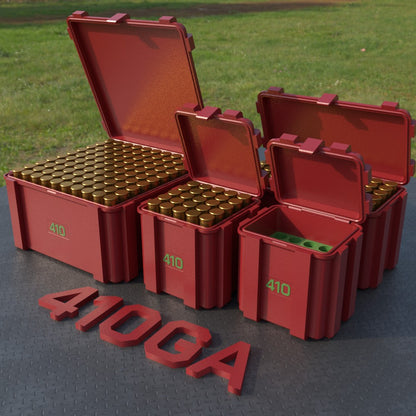 Filamelt Munitionsbox / .410 GA / ‘Klappdeckel’  / Patronenbox, Ammo Box - 3D-Druck aus dem Westerwald