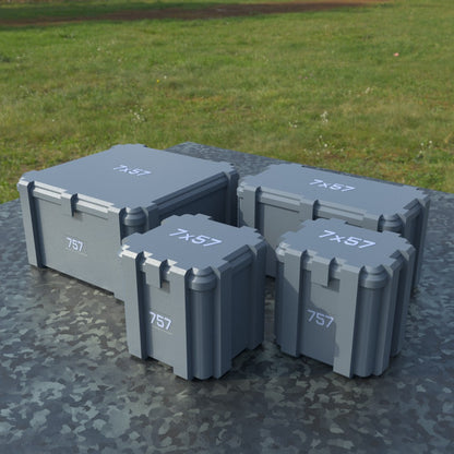 Filamelt Munitionsbox / 7x57 / ‘Klappdeckel’  / Patronenbox, Ammo Box - 3D-Druck aus dem Westerwald