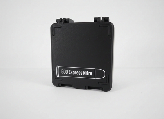 Filamelt Munitionsbox / 500 Nitro Express / 'Klappdeckel' / Patronenbox, Ammo Box - 3D-Druck aus dem Westerwald