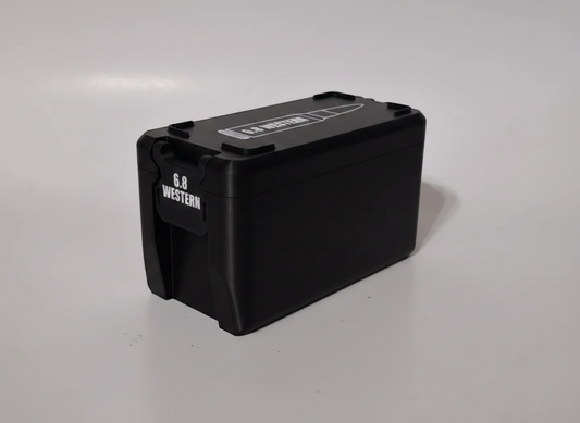 Filamelt Munitionsbox / 6.8 Western (Winchester/Browning) / 'Klappdeckel' / Patronenbox, Ammo Box - 3D-Druck aus dem Westerwald