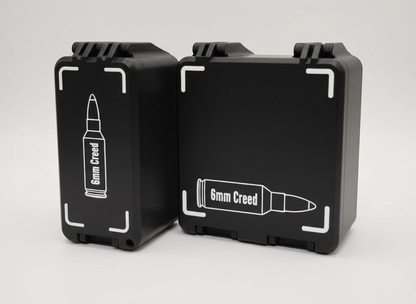 Filamelt Munitionsbox / 6mm Creedmoor / 'Klappdeckel' / Patronenbox, Ammo Box - 3D-Druck aus dem Westerwald