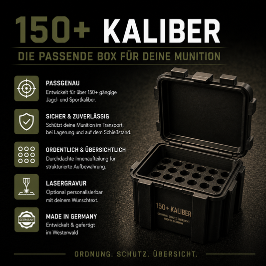 Filamelt Munitionsbox / .308 Winchester / ‘Klappdeckel’  / Patronenbox, Ammo Box