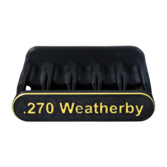 Filamelt Patronenclip .270 Weatherby Magnum - Cartridge Clip - 3D-Druck aus dem Westerwald