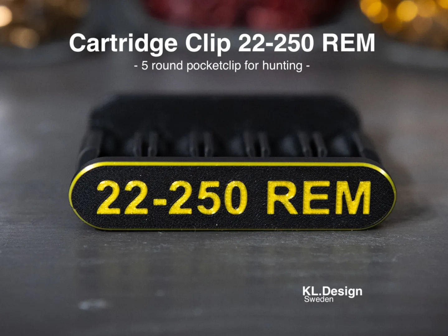 Filamelt Patronenclip .22-250 Remington - Cartridge Clip - 3D-Druck aus dem Westerwald