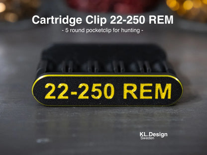 Filamelt Patronenclip .22-250 Remington - Cartridge Clip - 3D-Druck aus dem Westerwald