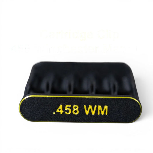 Filamelt Patronenclip .458 Winchester Magnum - Cartridge Clip - 3D-Druck aus dem Westerwald