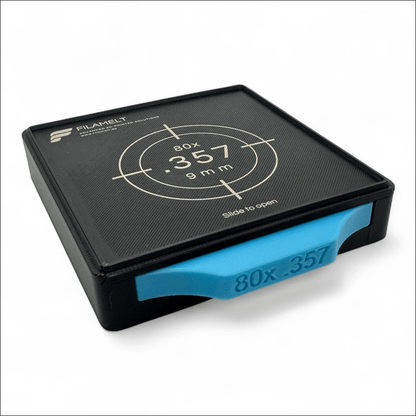 Diabolo-Box für 80x.357 / 9 mm – Praktisch stapelbar wiederverwendbar. Matchbox Blau Schießsport-Zubehör