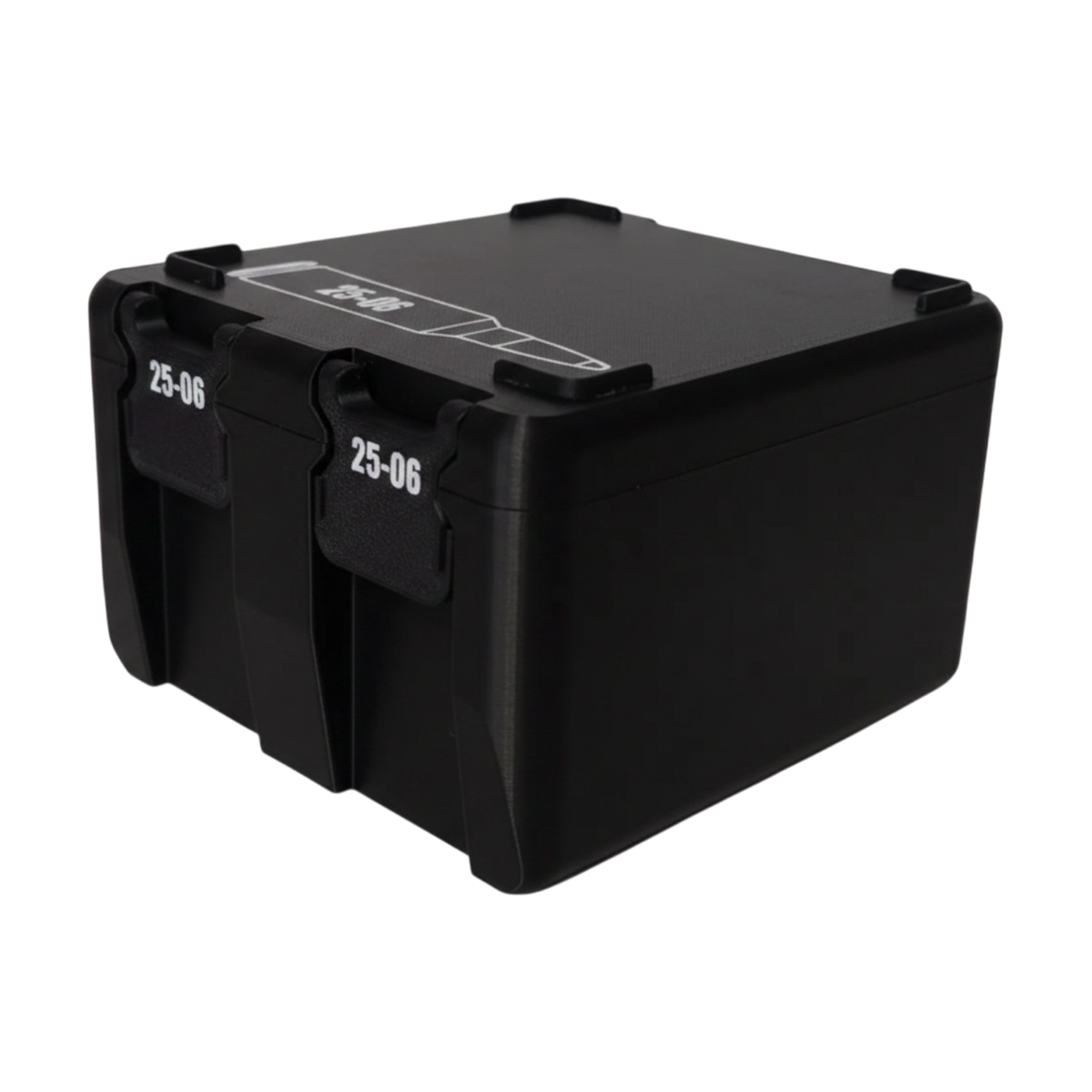 
Filamelt Munitionsbox / 25-06 Remington / 'Klappdeckel' / Patronenbox, Ammo Box - 3D-Druck aus dem Westerwald
