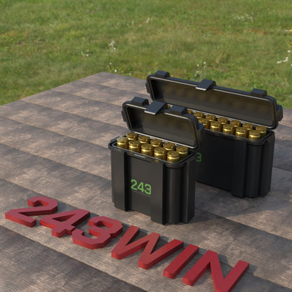 Filamelt Munitionsbox / .243 Win / ‘Klappdeckel’  / Patronenbox, Ammo Box