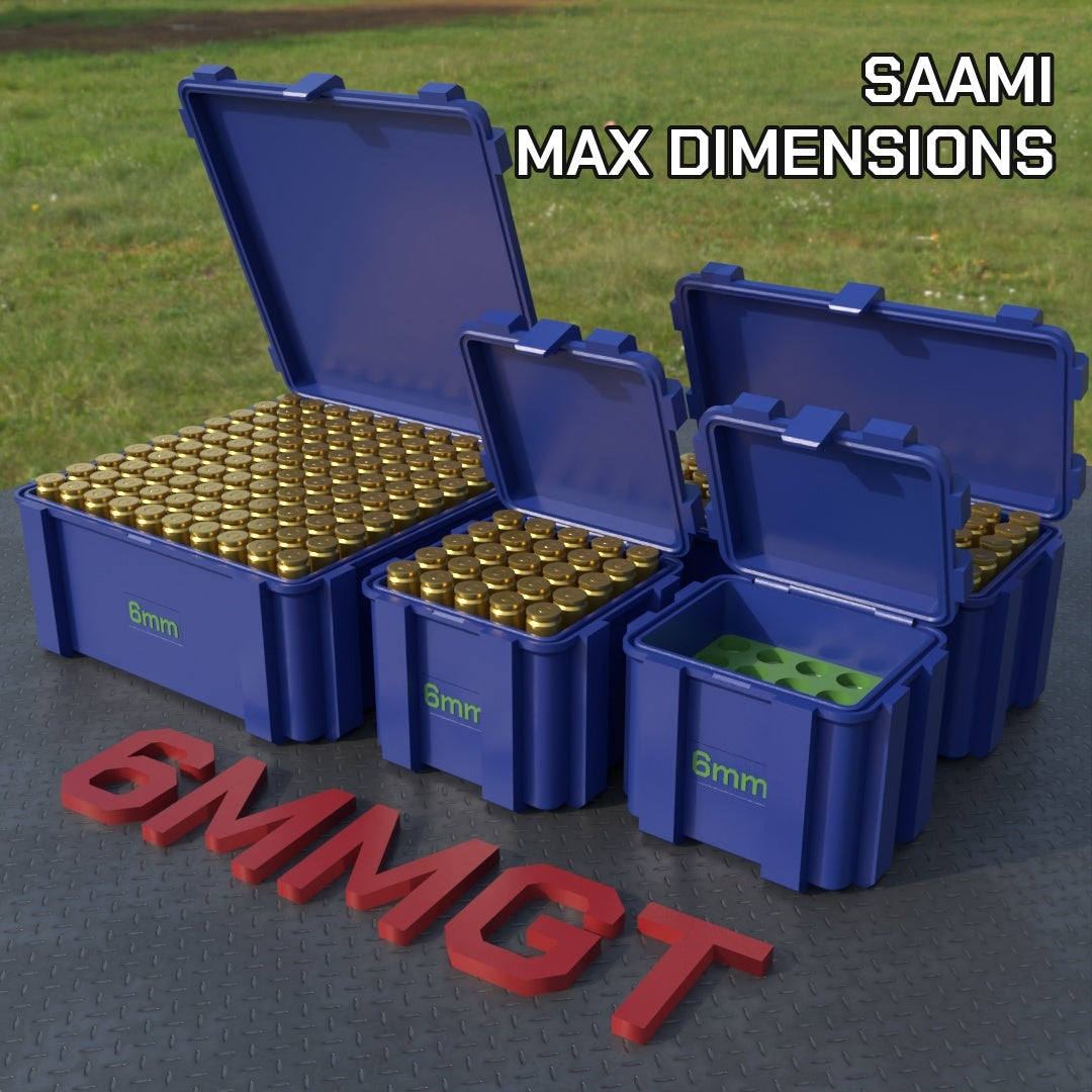 
Filamelt Munitionsbox / 6mm GT / ‘Klappdeckel’  / Patronenbox, Ammo Box
