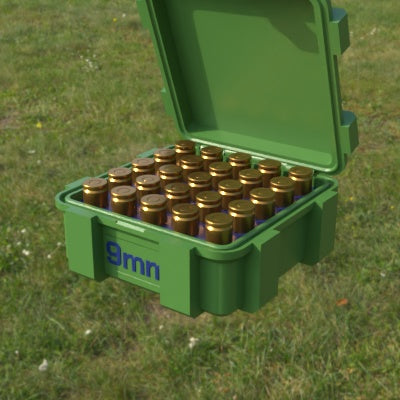 Munitionsbox 9x19mm Para / Luger – 25er (ABox)